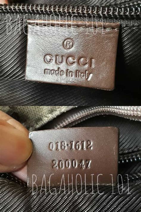 Is this number on gucci bag real .